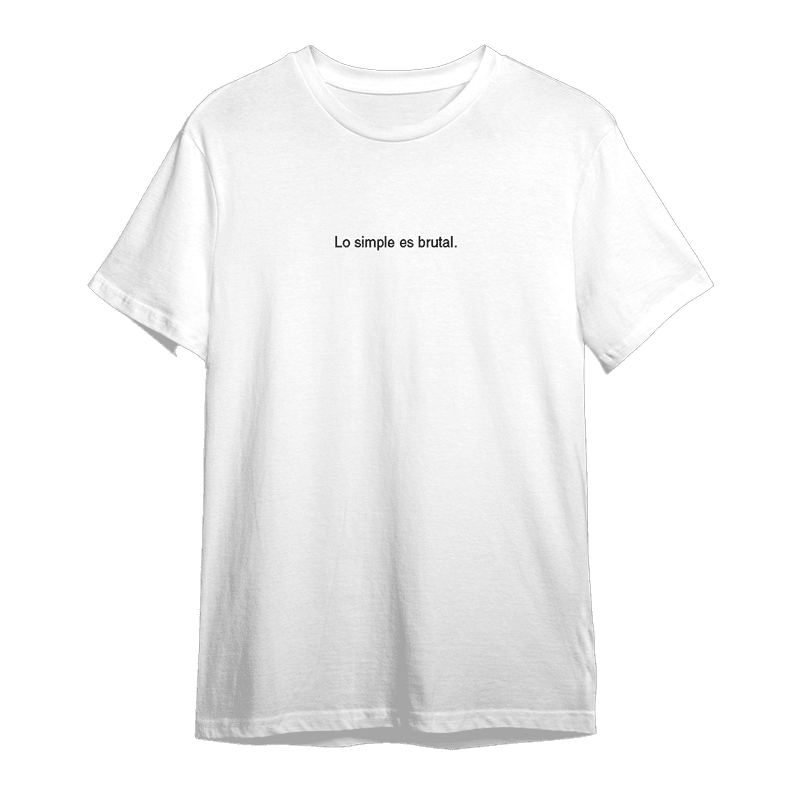 Polera “BRUTALIST / Lo Simple Es Brutal” - Imagen 3